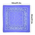 thumbnail image 2 of Clearance! Haidf Multi-purpose Bandana, Paisley Polyester Bandana Headband, Cowboy Unisex Print Head Wrap Scarf Handkerchief for Women Men Boys Girls, 21.3x21.3 Inch, 2 of 4