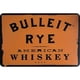 thumbnail image 1 of Letrero Chapa Metal Vintage Bulleit Whisky Barra Pintura Hierro Rectangular Arte 40x30cm, 1 of 8