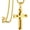 Gold:2.43''*1.58'', variant on Cross Pendant Necklace for Men, Jesus Christ 316L Stainless Steel 20 to 28 In Chain, Religious Jewelry with Silver/Gold/Black/Multicolor