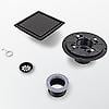 thumbnail image 4 of Shower floor siphon plaza 15 x 15 cm, detachable, food grade 304 stainless steel, matte black, 4 of 5