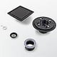 thumbnail image 4 of Shower floor siphon plaza 15 x 15 cm, detachable, food grade 304 stainless steel, matte black, 4 of 5
