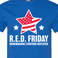 thumbnail image 4 of Inktastic Red Friday Remembering Everyone Deployed with Red American Flag T-Shirt, 4 of 5