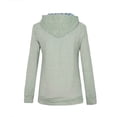 thumbnail image 3 of Birdeem Casual Womens Sweatshirt Pure Color Pocket Button Pullover Sweatshirt Blouse, 3 of 8
