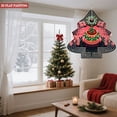 thumbnail image 3 of Stylish Metal Hanging Christmas Tree Wind Spinner - Decorative Garden Ornament with Concentric Rings & Festive Ornaments for Yard, 3 of 7