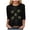 Black, variant on felwors St Patty's Day Shirt Women 2025 Casual Plus Size 3/4 Sleeve Irish Clover Shirts Funny Saint Patrick's Tunic Tops (Red, M)