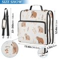 thumbnail image 2 of FORMRS Zipper Binder with Shoulder Strap 2-inch Ring 500 Sheet Capacity File Bag, Gray Bears, 2 of 5