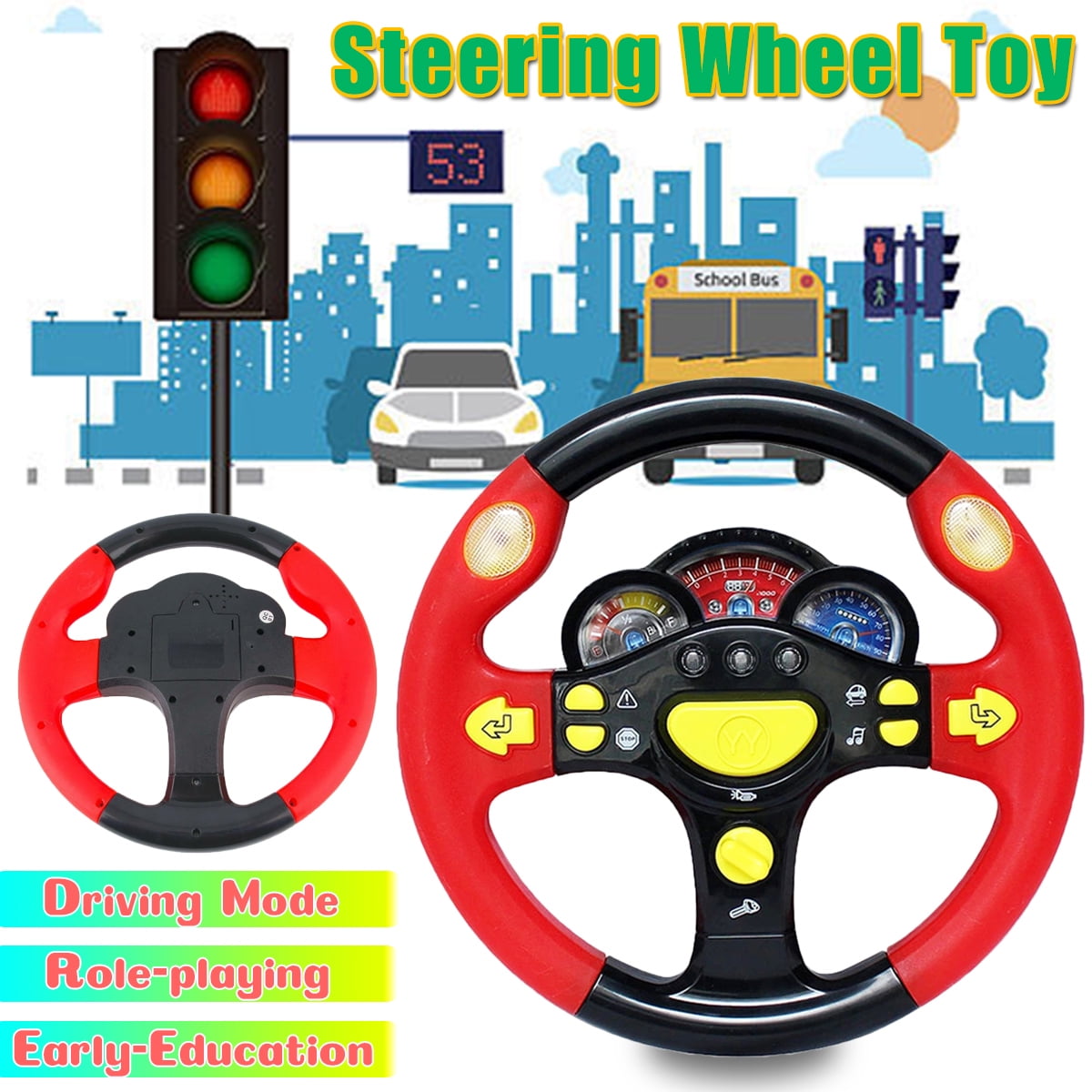 dashboard steering wheel toy