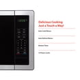 thumbnail image 2 of Magic Chef MC110MST Countertop Microwave Oven, 1,000 Watts, Stainless Steel, 2 of 6