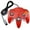 Red, variant on Luxmo Classic N64 Controller, Wired N64 Gamepad Controllers with Upgraded Joystick for N64 Video Game Console N64 system