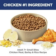 Hills Science Diet Small Bites Chicken, Barley & Rice Dry Dog Food for 7+ Senior Dogs, 5lb Bag