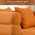 thumbnail image 5 of Ouyessir Living Room Sofa and Loveseat Set,Classic Teddy 3-Seater Sofa and 2-Seater Sofa, Oversized Chesterfield Furniture Sets for Living Room Bedroom, 5 of 6