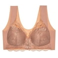 thumbnail image 3 of WILLBEST Brasier Transparente Mujer Sujetador Francés Sin Aros De Acero Para Mujer, Con Cierre Frontal, Espalda En T, Sin Costuras Ni Forro, Talla Grande, Para Busto Grande (269), 3 of 3