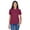 BURGUNDY, variant on UltraClub Ladies' Classic Piqué Polo