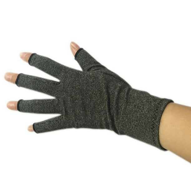 Half Finger Compression Gloves Cotton Polyurethane Lightweight