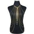 thumbnail image 1 of Body Necklace Charm Attractive Multi-layer Crystal Body Chain Jewelry Waist Chain for Women, 1 of 10