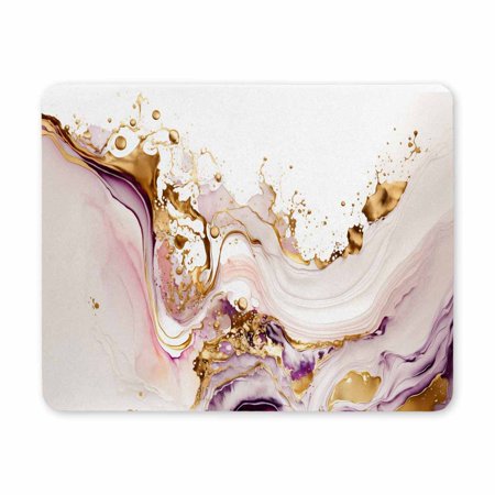 Desk Mat, Abstract Waves Extended Gaming Mouse Pad , Big Mouse Pad with Non-Slip Base and Stitched Edge, Long Computer Keyboard Mouse Mat for Home Office Work