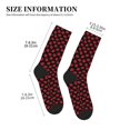 thumbnail image 3 of Xecao Sexy Red Lips Kiss Print Crew Socks for Men and Women, Men's Soft Moisture-wicking Sock, 3 of 7