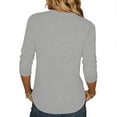 thumbnail image 4 of Youpwaven Women's 250th Anniversary USA T-Shirt, Patriotic We The People 1776-2026 Graphic Top, Casual 3/4 Sleeve Crew Neck Festive Apparel, 4 of 4