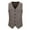 Coffee—Tops for Men, variant on Men's Herringbone Suit Vests Vintage Tweed Wool Blend Waistcoats Formal Groomsmen Prom Wedding Outfits Black S