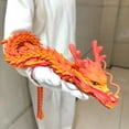thumbnail image 4 of 85Cm/33.46In Super Great China Dragon Moveable Joints Animal Model Home Desktop Decoration Ornament Gift Collection Statue, 4 of 7