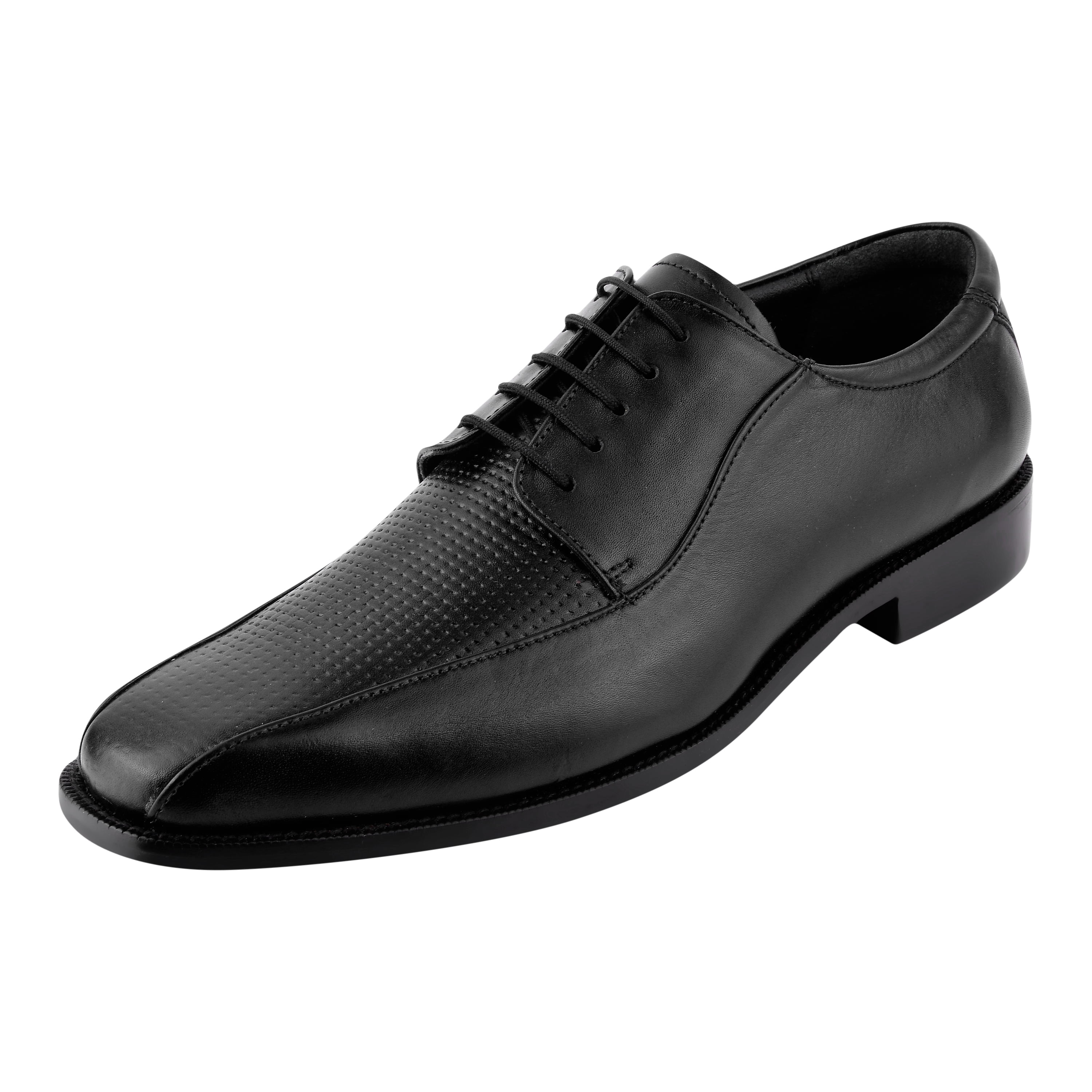 LIBERTYZENO Mens Genuine Leather Daily use Office Shoes, Black