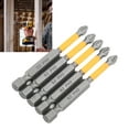thumbnail image 4 of Cross Screwdriver Bit Set, Multifunctional Stable and Reliable Wear Resistance 5PCS Easy Installation Impact Driver Bits  for Power Engineering, 4 of 7