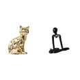thumbnail image 1 of Figura de escritorio,Estatua de gato en estante,escritorio,oficina,decoración del hogar,Figura de escritorio,Escultura abstracta de pensador para la oficina o el hogar,Figura decorativa de, 1 of 8