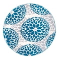 thumbnail image 1 of Modern Floral Circles Design Area Rugs 6' 6" Blue (6' 6" Diameter), 1 of 2