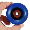 thumbnail image 4 of Unique Bargains Roues de Longboard 60 mm avec Roulements ABEC-9 Roues de Rue pour Planches à Roulettes Cruiser 80 A, Bleu Clair Rouge, Lot de 4, 4 of 4