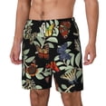 thumbnail image 2 of Balery Multicolored Butterflies Mens Swim Trunks Swim Shorts for Men Quick Dry Inseam Beach Shorts with Compression Liner Pocket-XX-Large, 2 of 9