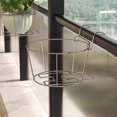 thumbnail image 6 of Hvmvliv Hanging Plant Rack Stainless Steel Flower Pot Hanging Rack - Simple Balcony Hanging Basket Holder with S-Hook for Multiple Plant Display and Space Saving Organization Silver, 6 of 6