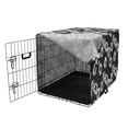 thumbnail image 3 of Sketch Dog Crate Cover, Composition of a Detailed Art of Poppy Flowers on a Spotted Background, Easy to Use Pet Kennel Cover Small Dogs Puppies Kittens, 7 Sizes, Charcoal Grey White, by Ambesonne, 3 of 6
