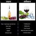 thumbnail image 2 of Wine Bottle Cooling Cooler Ice Chill Rod Stick Stainless Steel Aerator Pourer Stopper Beer Beverage Frozen Stick for Bar Tool, 2 of 5