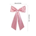 thumbnail image 2 of 2026 Christmas Indoor Home Decor 106x66cm Long Cute Fabric Large Bow Decor With Hanging Ribbon Multi-Color Big Bow Ornament For Curtain Tieback Door Wreath Wall Birthday Party, 2 of 6