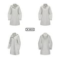 thumbnail image 6 of Women's Detachable Hood Water Windbreaker Women's Solid Color Long Sleeved Thin Coat Matching with Various Outfits Hand Wash, 6 of 7
