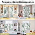 thumbnail image 6 of Sage Green Coastal Kitchen Curtains 84 Inch Length, Sea Turtle Nautical Coral Summer Beach Grommet Top Bedroom Living Room Curtains, Light Filtering Cafe Curtain Drapes 2 Panels Set 104''x84'', 6 of 9