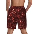 thumbnail image 2 of Lsque Mens Swim Trunks Red Glitter Texture Pattern - Bathing Suit Compression Liner - Beach Swim Shorts Swimwear - (S-3XL) - Stretch Quick Dry -Small, 2 of 9