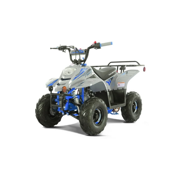 Tao Motor 110CC New Boulder (Assembly Required), 4-Stroke Engine 0.6Gal Tank Brand New ATV Gas Car for Kids, Blue