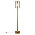 thumbnail image 3 of Evelyn&Zoe Numit 68.75" Tall Floor Lamp with Glass Shade, Brass/Mercury Glass, 3 of 13