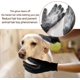 thumbnail image 2 of Guante de masaje para el aseo de mascotas de 2 piezas, cepillo de limpieza para mascotas, peine de masaje para el baño en silicona suave, cepillo-peine para perros/gatos/conejos, negro, 2 of 4