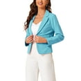 thumbnail image 4 of INSPIRE CHIC Business Blazer for Women's Work Office Open Front Casual Dressy Suit Jackets XS Light Blue, 4 of 6