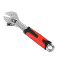 thumbnail image 3 of Adjustable Wrench Spanner - 12 Inch, Vanadium Steel Automotive Repair Tool w/ Four-Sided Jaws and Rubber Grip, 3 of 7