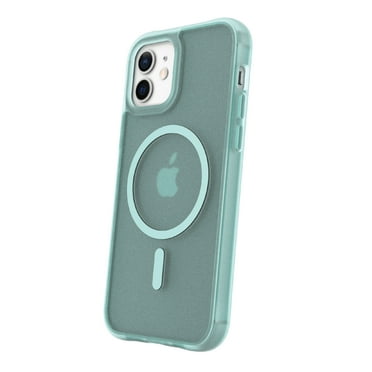 onn. MagSafe Compatible Cell Phone Case for iPhone 12/iPhone 12 Pro, Frosted Teal