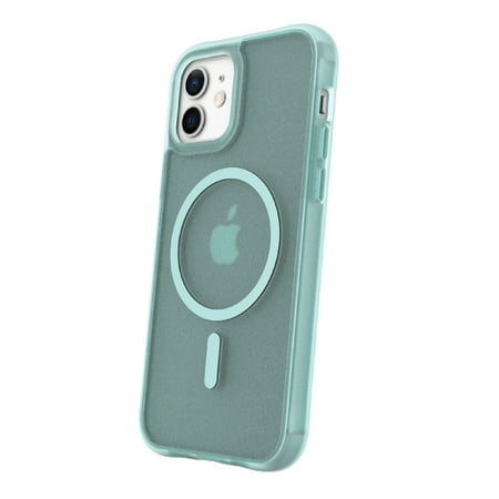 onn. MagSafe Compatible Phone Case for iPhone 12 / iPhone 12 Pro - Frosted Teal