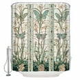 thumbnail image 2 of Vintage Butterfly Bathroom Curtain 72 Inch Shower Stall Curtain with Hooks, Pastoral Botanical Teal Spring Summer Waterproof Polyester Bath Curtain Washable Bathtub Curtain 36''x 72'', 2 of 6