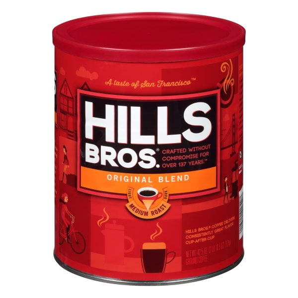 Hills Bros.® Original Blend Ground Coffee 42.5 oz. Canister