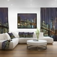 thumbnail image 2 of Design Art Brooklyn Bridge Panoramic View Framed Canvas Art Print, 2 of 5