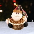 thumbnail image 6 of Almencla Candy Storage Box Practical Home Decor Crafts Basket Cute Props Christmas Ornament Xmas Fruit Basket for Wedding Thanksgiving S Santa Claus, 6 of 8
