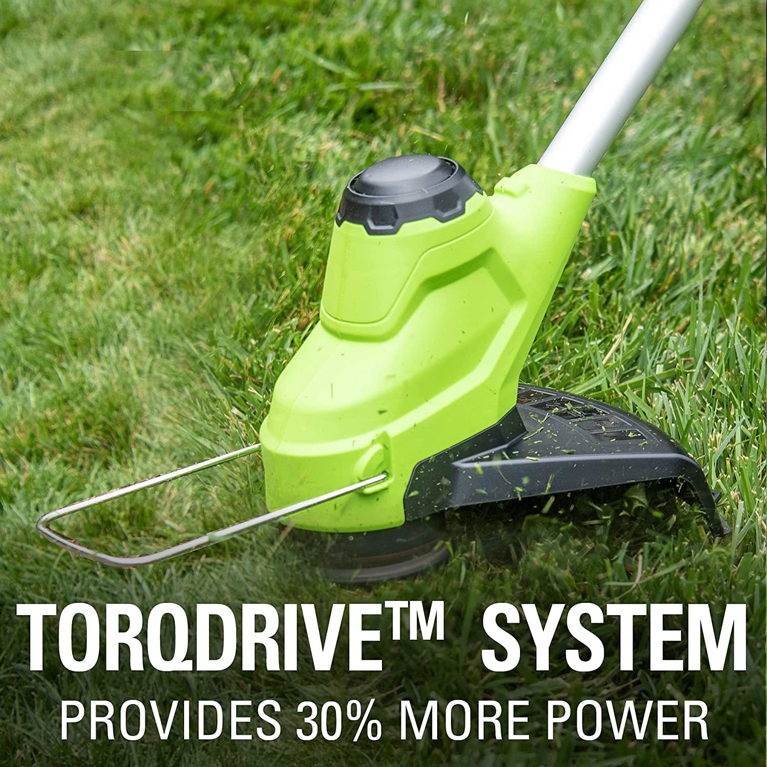 Greenworks 24 V TORQDRIVE String Trimmer with 2 Ah USB Battery and Charger 12-inch 2104502AZ