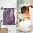 thumbnail image 6 of Coolnut Hand Towels Purple Woman Silhouette 2 PCS, Cotton Bath Towel Drying Face Hands Body Decorative Water Absorbent Lightweight Washcloth for Bathroom Ktichen Travel Gym, 16"×28", 6 of 6
